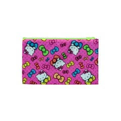 Hello Kitty, Cute, Pattern Cosmetic Bag (XS) from UrbanLoad.com Back