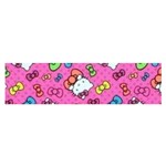 Hello Kitty, Cute, Pattern Oblong Satin Scarf (16  x 60 )