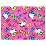 Hello Kitty, Cute, Pattern Premium Plush Fleece Blanket (Extra Small)