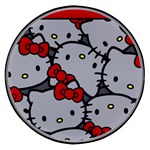 Hello Kitty, Pattern, Red Wireless Fast Charger(Black)