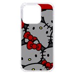 Hello Kitty, Pattern, Red iPhone 14 Pro TPU UV Print Case
