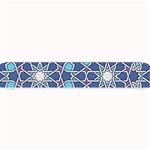 Islamic Ornament Texture, Texture With Stars, Blue Ornament Texture Small Bar Mat