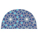 Islamic Ornament Texture, Texture With Stars, Blue Ornament Texture Anti Scalding Pot Cap