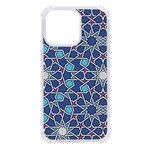 Islamic Ornament Texture, Texture With Stars, Blue Ornament Texture iPhone 13 Pro TPU UV Print Case