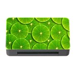 Lime Textures Macro, Tropical Fruits, Citrus Fruits, Green Lemon Texture Memory Card Reader with CF