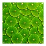Lime Textures Macro, Tropical Fruits, Citrus Fruits, Green Lemon Texture Banner and Sign 3  x 3 