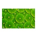 Lime Textures Macro, Tropical Fruits, Citrus Fruits, Green Lemon Texture Banner and Sign 5  x 3 