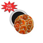 Oranges Patterns Tropical Fruits, Citrus Fruits 1.75  Magnets (100 pack) 