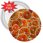 Oranges Patterns Tropical Fruits, Citrus Fruits 3  Buttons (100 pack) 