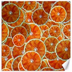 Oranges Patterns Tropical Fruits, Citrus Fruits Canvas 20  x 20 