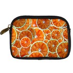 Oranges Patterns Tropical Fruits, Citrus Fruits Digital Camera Leather Case