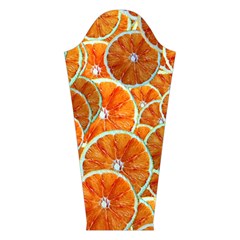Oranges Patterns Tropical Fruits, Citrus Fruits Long Sleeve Velvet V Left Sleeve