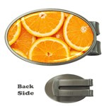 Oranges Textures, Close-up, Tropical Fruits, Citrus Fruits, Fruits Money Clips (Oval) 