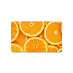 Oranges Textures, Close-up, Tropical Fruits, Citrus Fruits, Fruits Magnet (Name Card)