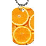Oranges Textures, Close-up, Tropical Fruits, Citrus Fruits, Fruits Dog Tag (One Side)