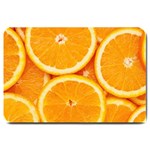 Oranges Textures, Close-up, Tropical Fruits, Citrus Fruits, Fruits Large Doormat