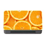 Oranges Textures, Close-up, Tropical Fruits, Citrus Fruits, Fruits Memory Card Reader with CF