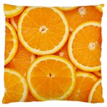 Oranges Textures, Close-up, Tropical Fruits, Citrus Fruits, Fruits Standard Premium Plush Fleece Cushion Case (One Side)