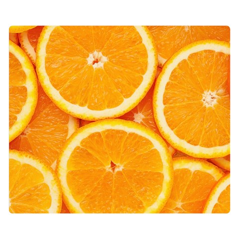 Oranges Textures, Close 50 x40  Blanket Front