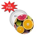 Oranges, Grapefruits, Lemons, Limes, Fruits 1.75  Buttons (10 pack)