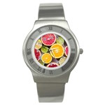Oranges, Grapefruits, Lemons, Limes, Fruits Stainless Steel Watch