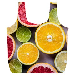 Oranges, Grapefruits, Lemons, Limes, Fruits Full Print Recycle Bag (XL) from UrbanLoad.com Front