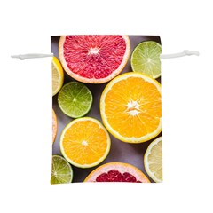 Oranges, Grapefruits, Lemons, Limes, Fruits Lightweight Drawstring Pouch (L) from UrbanLoad.com Front
