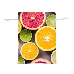 Oranges, Grapefruits, Lemons, Limes, Fruits Lightweight Drawstring Pouch (L) from UrbanLoad.com Back