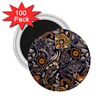 Paisley Texture, Floral Ornament Texture 2.25  Magnets (100 pack) 