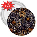 Paisley Texture, Floral Ornament Texture 3  Buttons (10 pack) 