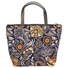 Paisley Texture, Floral Ornament Texture Bucket Bag from UrbanLoad.com Back