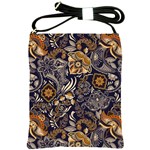 Paisley Texture, Floral Ornament Texture Shoulder Sling Bag