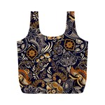 Paisley Texture, Floral Ornament Texture Full Print Recycle Bag (M)
