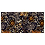 Paisley Texture, Floral Ornament Texture Banner and Sign 6  x 3 