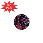 Pattern, Ornament, Motif, Colorful 1  Mini Buttons (100 pack) 