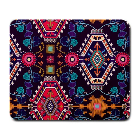 Pattern, Ornament, Motif, Colorful Large Mousepad from UrbanLoad.com Front