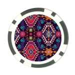Pattern, Ornament, Motif, Colorful Poker Chip Card Guard