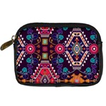 Pattern, Ornament, Motif, Colorful Digital Camera Leather Case