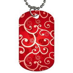 Patterns, Corazones, Texture, Red, Dog Tag (Two Sides) from UrbanLoad.com Back