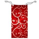 Patterns, Corazones, Texture, Red, Jewelry Bag
