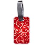 Patterns, Corazones, Texture, Red, Luggage Tag (two sides)