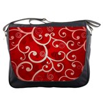 Patterns, Corazones, Texture, Red, Messenger Bag