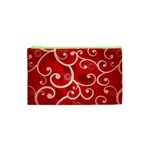 Patterns, Corazones, Texture, Red, Cosmetic Bag (XS)