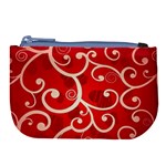 Patterns, Corazones, Texture, Red, Large Coin Purse