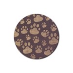 Paws Patterns, Creative, Footprints Patterns Rubber Round Coaster (4 pack)