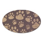 Paws Patterns, Creative, Footprints Patterns Oval Magnet