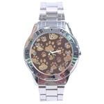 Paws Patterns, Creative, Footprints Patterns Stainless Steel Analogue Watch