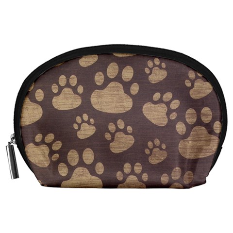 Paws Patterns, Creative, Footprints Patterns Accessory Pouch (Large) from UrbanLoad.com Front