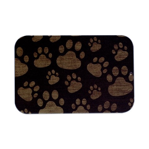 Paws Patterns, Creative, Footprints Patterns Open Lid Metal Box (Silver)   from UrbanLoad.com Front