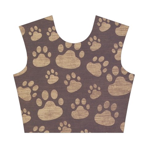 Paws Patterns, Creative, Footprints Patterns Cotton Crop Top from UrbanLoad.com Front